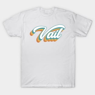 Vail Colorado Retro Lettering T-Shirt